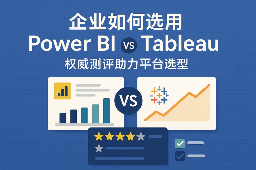企业如何选用Power BI和Tableau？权威测评助力平台选型